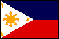 ネットマークスのある、フィリピンの国旗です。