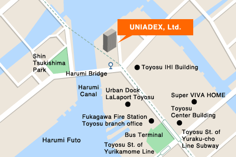 Toyosu map