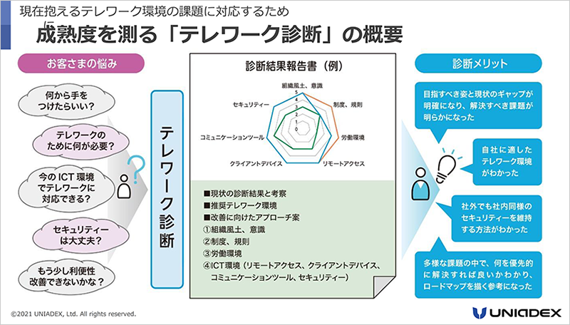 ユニアデックステレワーク診断の概要説明