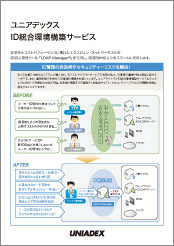 ID統合環境構築サービス　パンフレットイメージ