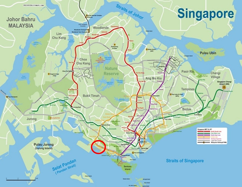 シンガポール地図：ネットマークス所在地