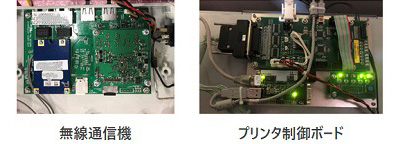 無線通信機・プリンター制御ボード　写真